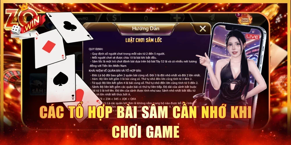 Các tổ hợp bài Sâm cần nhớ khi chơi game