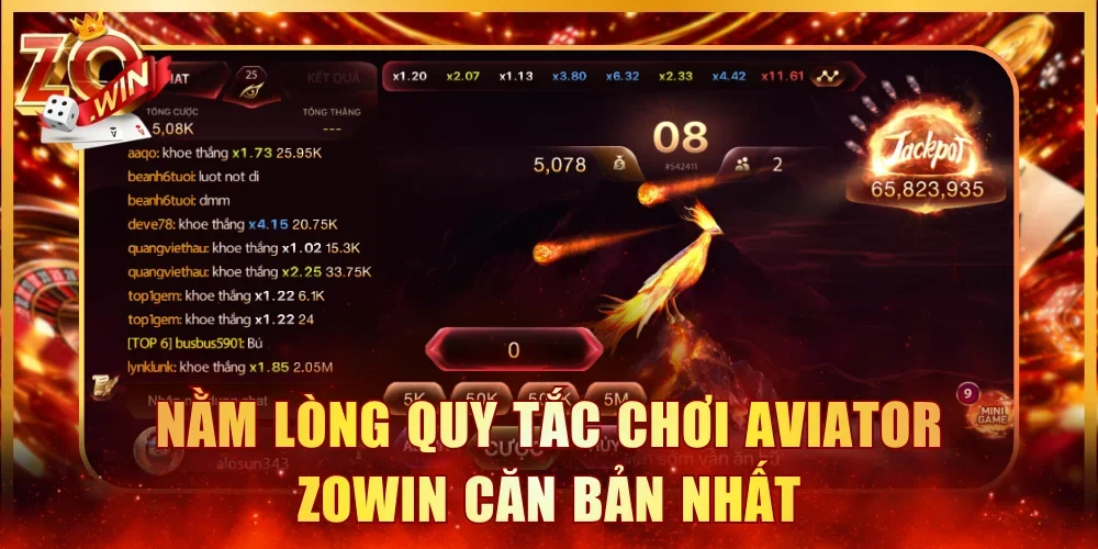 Nằm lòng quy tắc chơi Aviator ZOWIN căn bản nhất